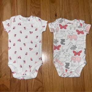 SOLD Carter’s Baby Girl Short-Sleeve Onesie Bundle